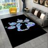 Domácí mazlíčci Footprint Sole Series 3D Area Koberec Velký,Koberec do obývacího pokoje Ložnice Pohovka Rohožka Dekorace,dětská protiskluzová podložka na podlahu