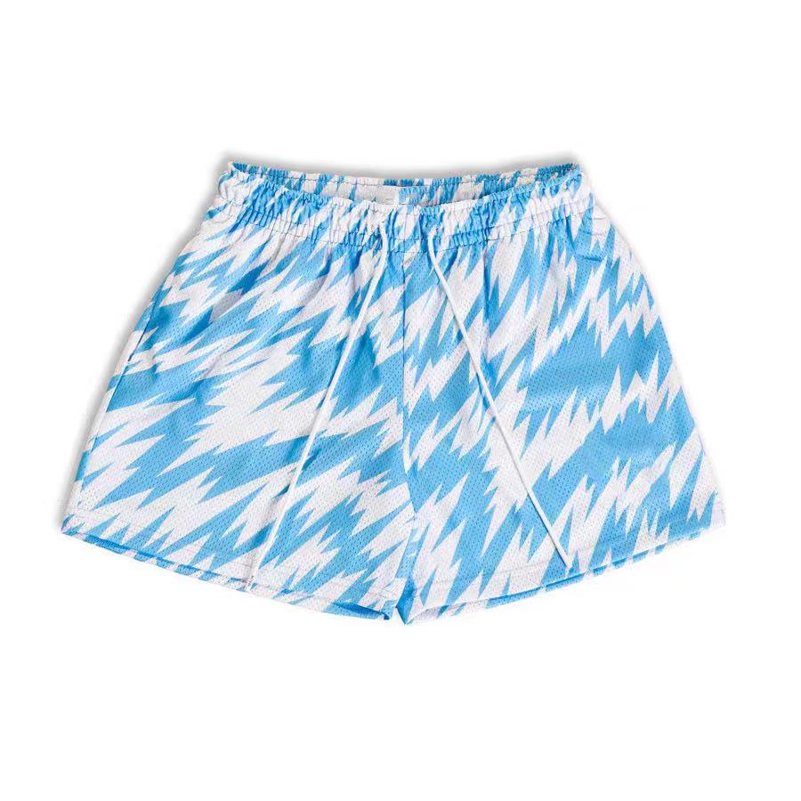 Pánske basketbalové šortky v americkom štýle – Rýchloschnúce, priedušné, voľného strihu nad kolená, na bežné nosenie a šport