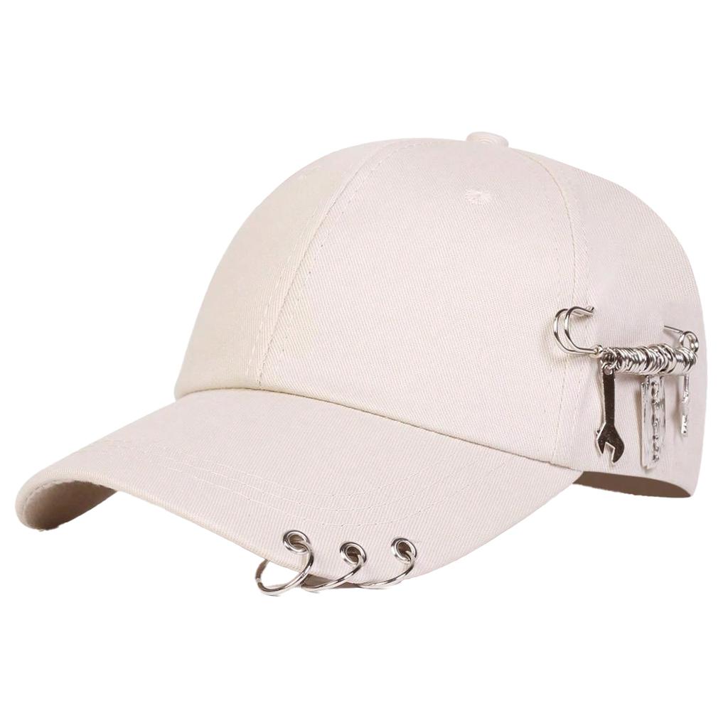 Unisex Iron Ring Baseball Caps Spring And Autumn Outdoor Adjustable Casual Hats Hip Hop Hat Sunscreen Hat