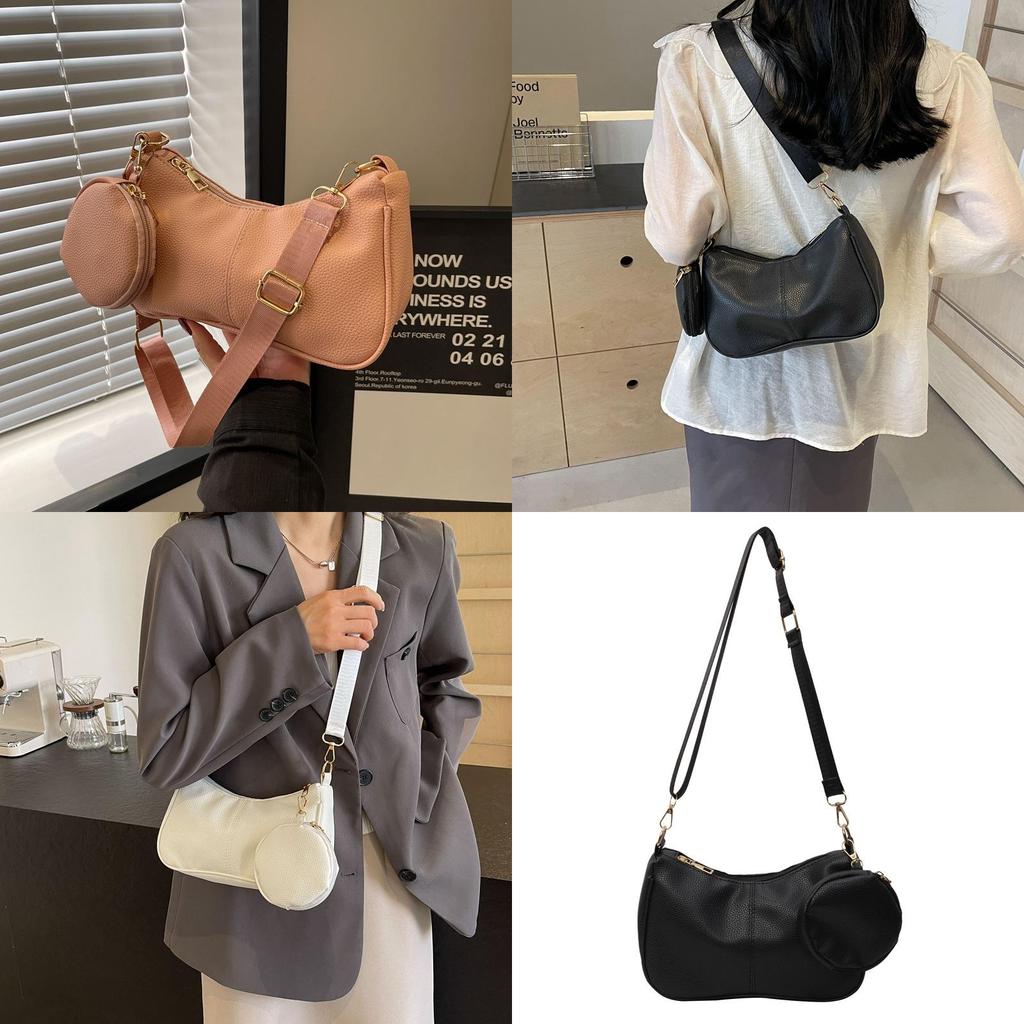 Stylish 2024 Minimalist Women's Shoulder Bag With Synthetic Leather Lining