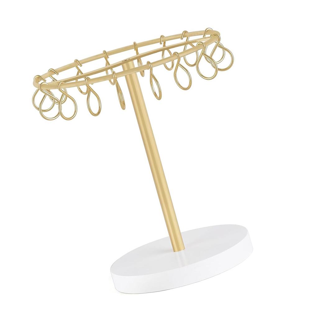 Portable Claw Clip Organizer Metal Hair Clip Holder Storage Display Stand for Women and Girls In Bedroom or Bathroom