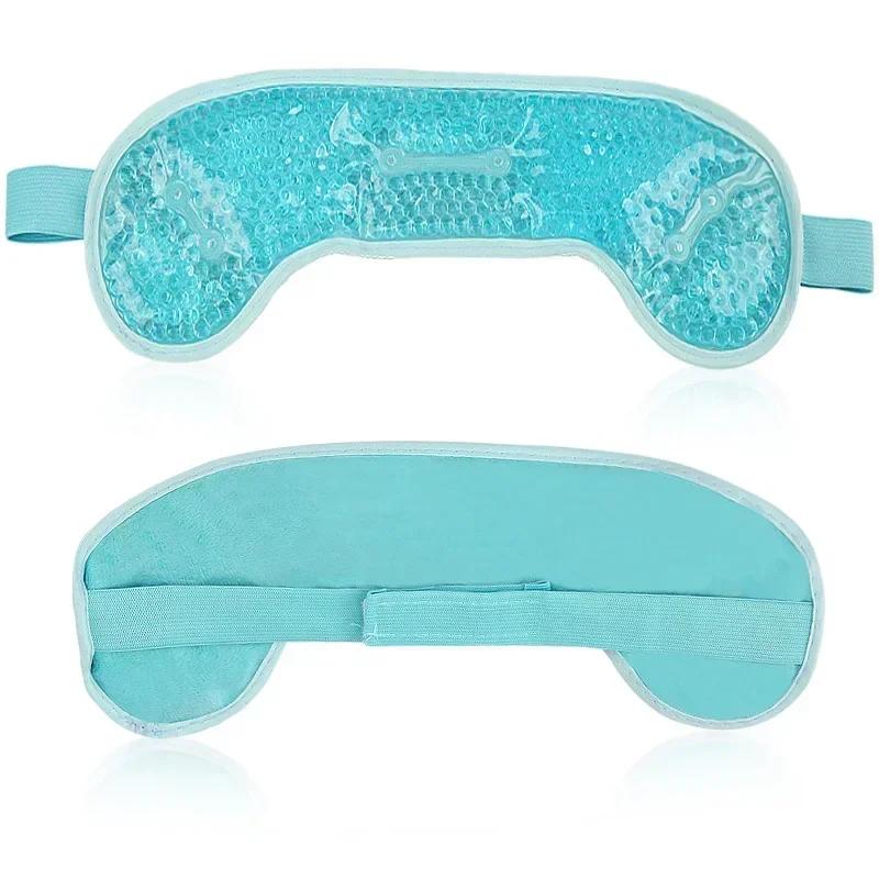 Reusable Hot/Cold Gel Head Wrap with Strap – Dual-Side Plush Back, Flexible Beads for Cooling & Warming Comfort, Ideal Self