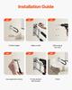 Folding Toilet Safety Rail 23.8 In 300 Lbs Load Capacity Handicap Grab Bar