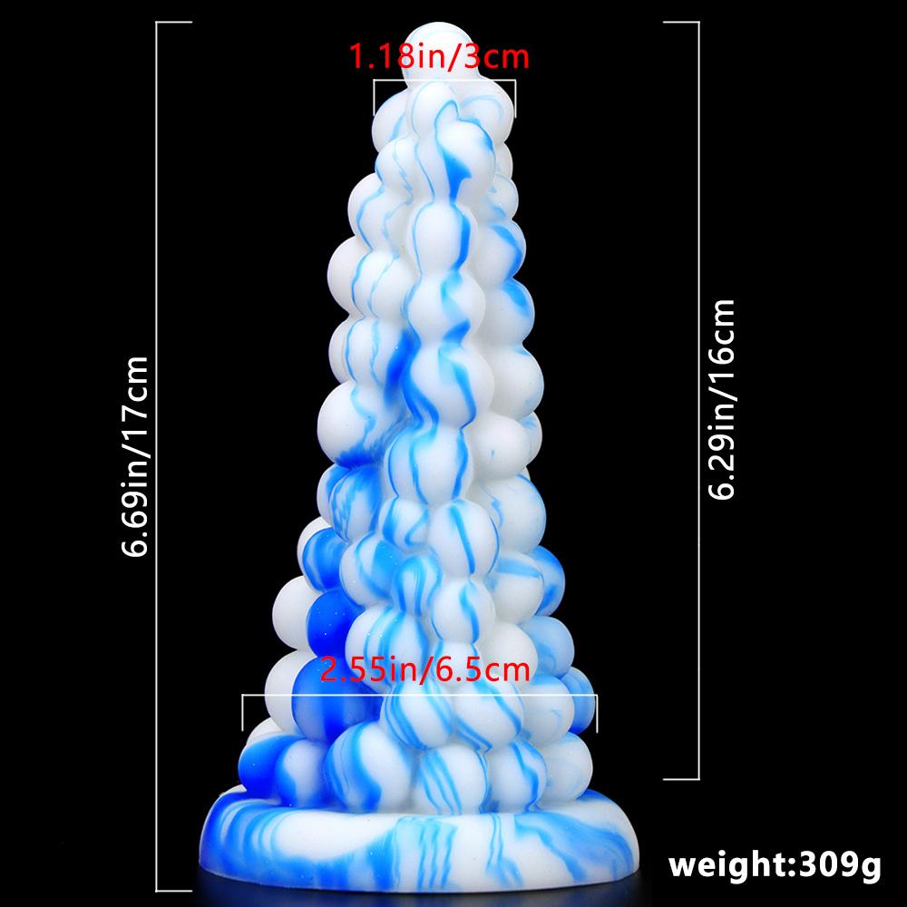 W kształcie stożka Sex Butt Plug Sex Toy Kształt winogron Dildo Anal Plug dla kobiety Włóż pochwę