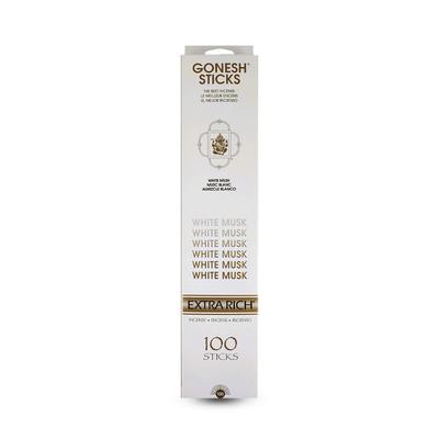 GONESH Räucherstäbchen 100 Stück WEISSER MOSCHUS