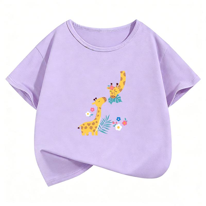 Funny Anime Cute Horse T Shirts Cat Funny Manga Kids Childrens Tshirt Boys Girls Casual Top Tee Shirt Summer
