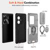 For Realme C53 C55 Armor Rotate With Ring Stand Camera Lens Anti-Scratch Case For Realme Narzo N53 N55 Magnet Charge Phone Cover