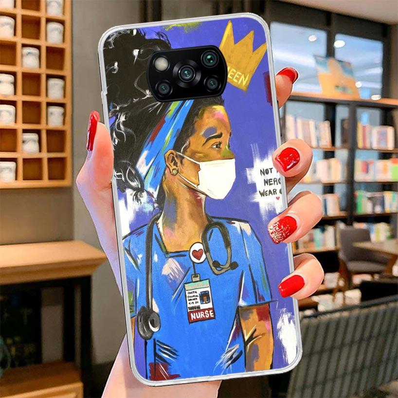 Medicine Nurse Doctor Cover Phone Case For Xiaomi Poco F7 Ultra X7 X6 X5 Pro M7 Redmi 15C 15 13C 13 12C 12 10C 10 9A 9C 9T 9 She