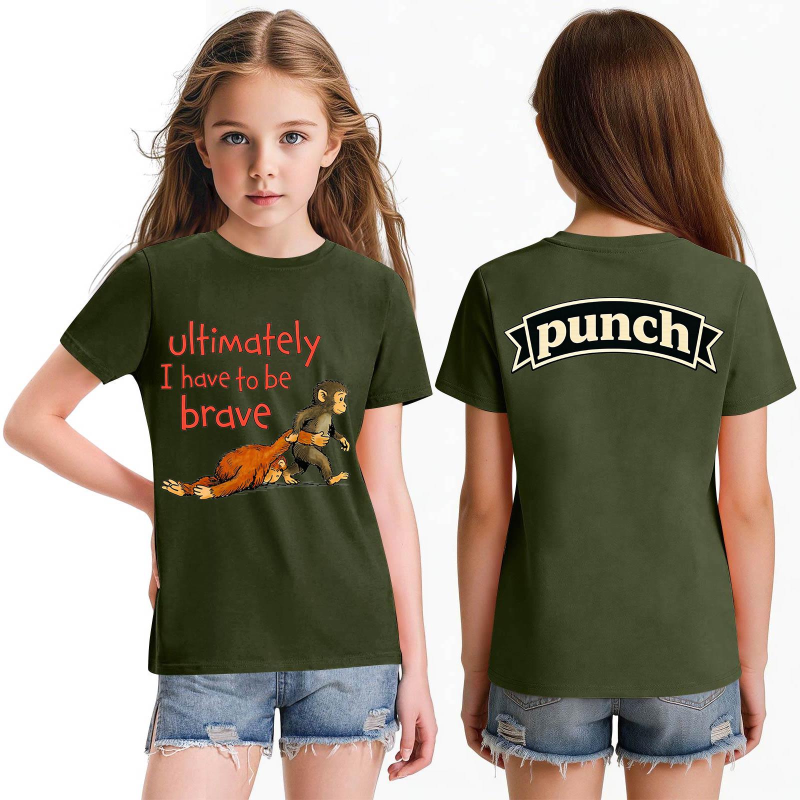 

Children s Short Sleeve Tops Casual Print T Shirt Round Neck Pullover Blouse 100 армия зеленый