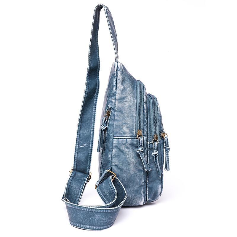 Frauen Taschen Schulter Messenger Mode PU Leder Taschen für Frau Multifunktionale Brust Tasche für Telefon Einkaufen Halter Brust Tasche