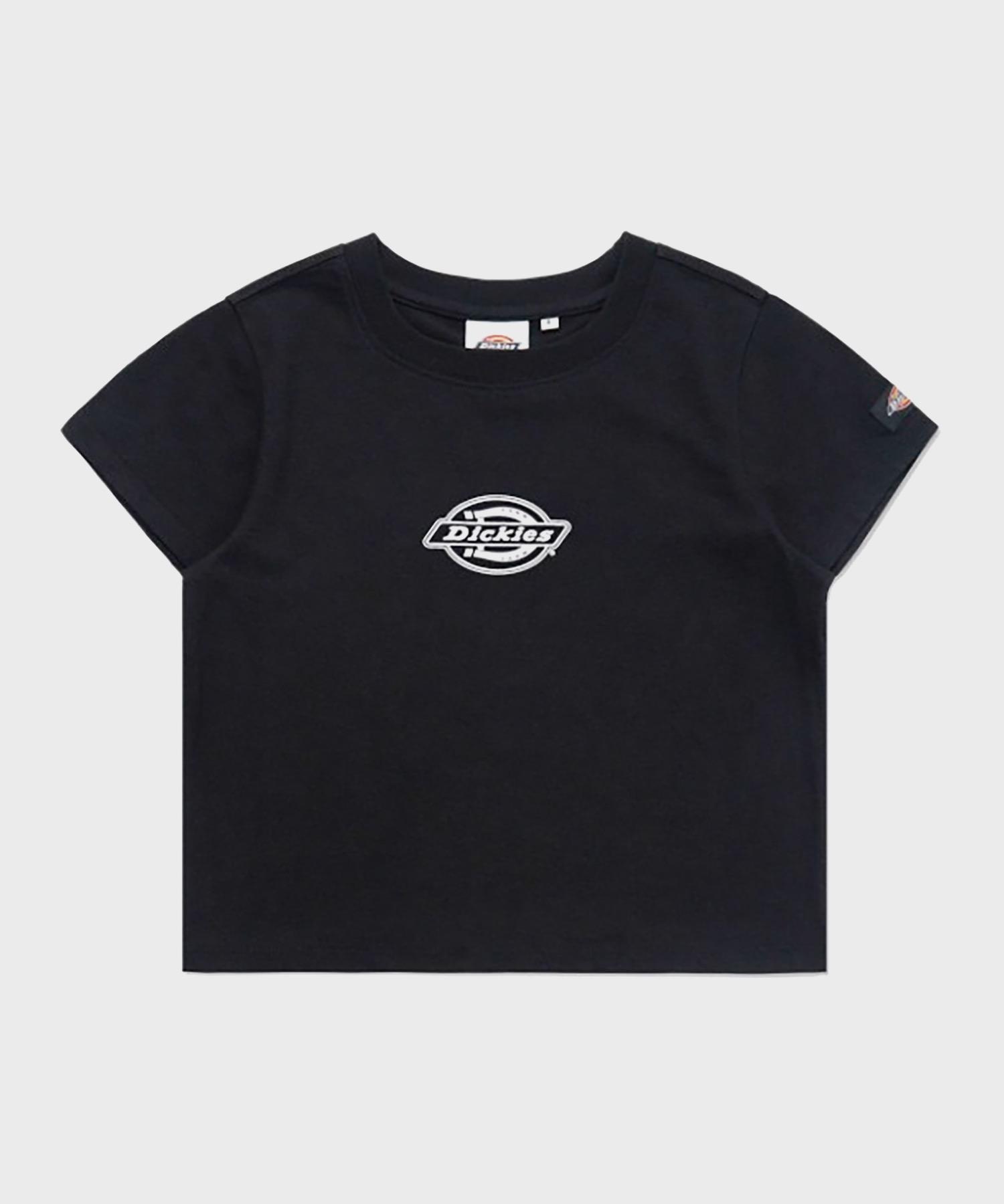 Dickies Original Logo Crop T-Shirt Black Black/S