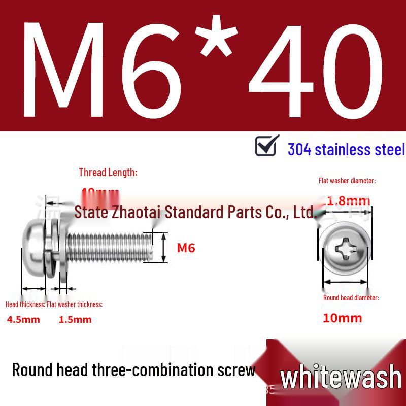 304 Stainless Steel Small Pan Head Phillips Screw