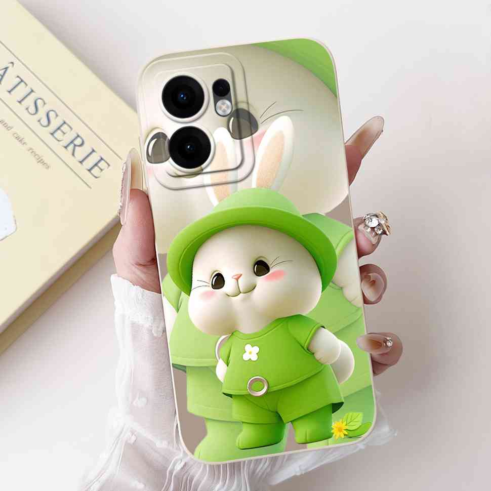 Flower Rabbit Case For OPPO Reno 13F 4G 5G Silicone Soft Cover For OPPO Reno13 F Reno13F 5G CPH2699 2025 Fundas Capas