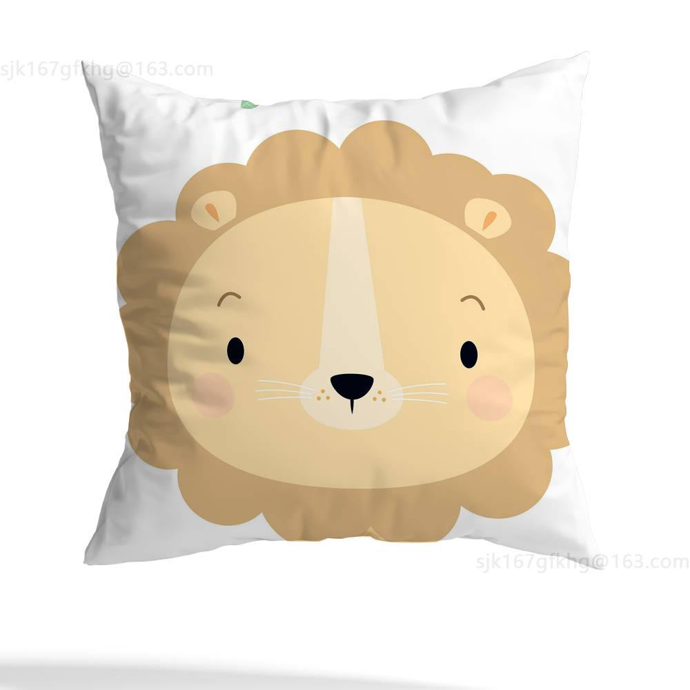 Cute Cartoon Animal pillow cover living room sofa cushion cover bedroom room bed pillow cover home decoration