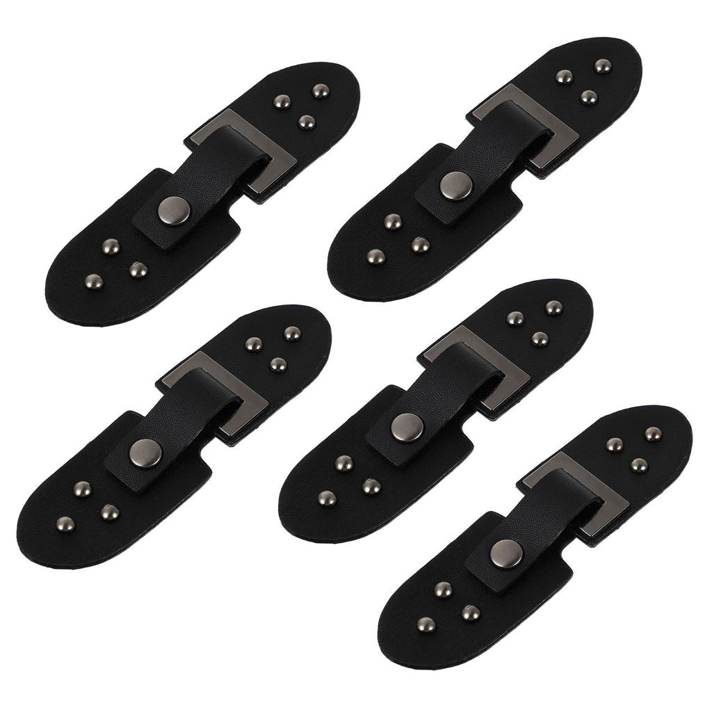 5Pairs PU Toggle Buckles Coat Fastener Closures Trench Duffle Shawl Clothing DIY Sewing Knitting Dress Belt Buttons