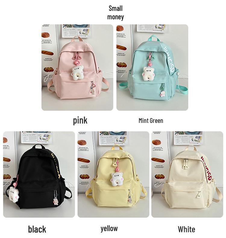 Pojemny plecak damski dla dziewcząt w wieku szkolnym i licealnym - Uniwersalny japoński styl o prostym designie