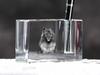 Keeshond, Dutch Barge Dog, Smiling Dutchman – Pen stand, crystal organiser with dog photo | Art-Dog