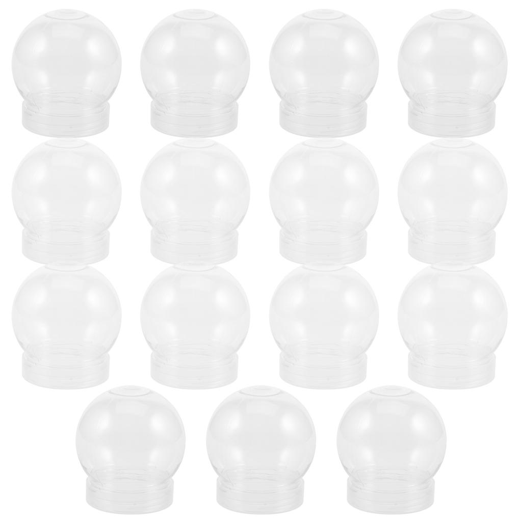 Empty Christmas Snow Globe Transparent Water Balloon Globe With Lid Clear Cookie Container Home Storage Empty Multi-Functional