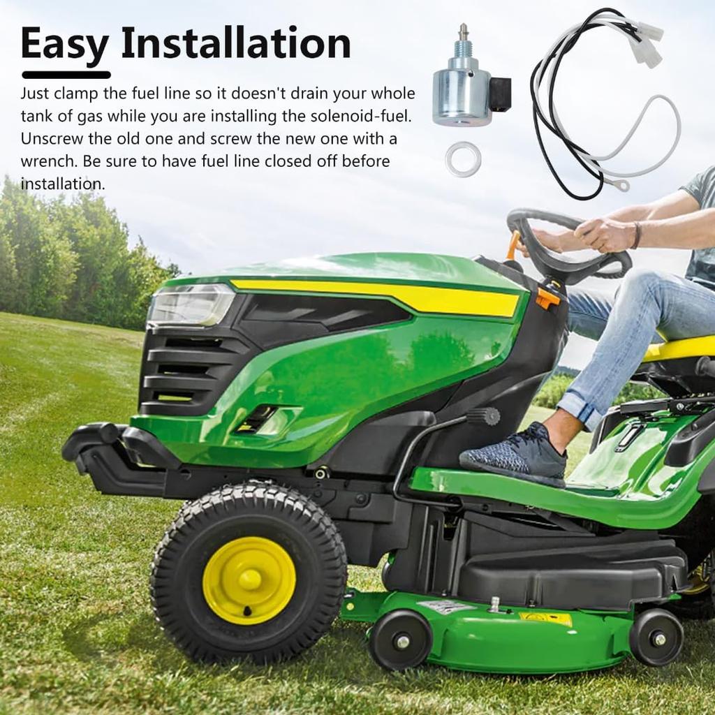 846639 Fuel Shut-Off Solenoid for John Deere JD: E100 E110 E100 Series