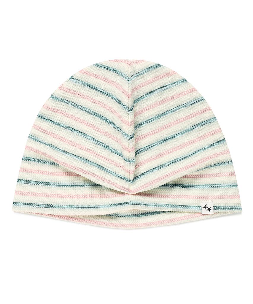 CAVISH Striped Button Beanie Pink(Cv2Gsuab21A)