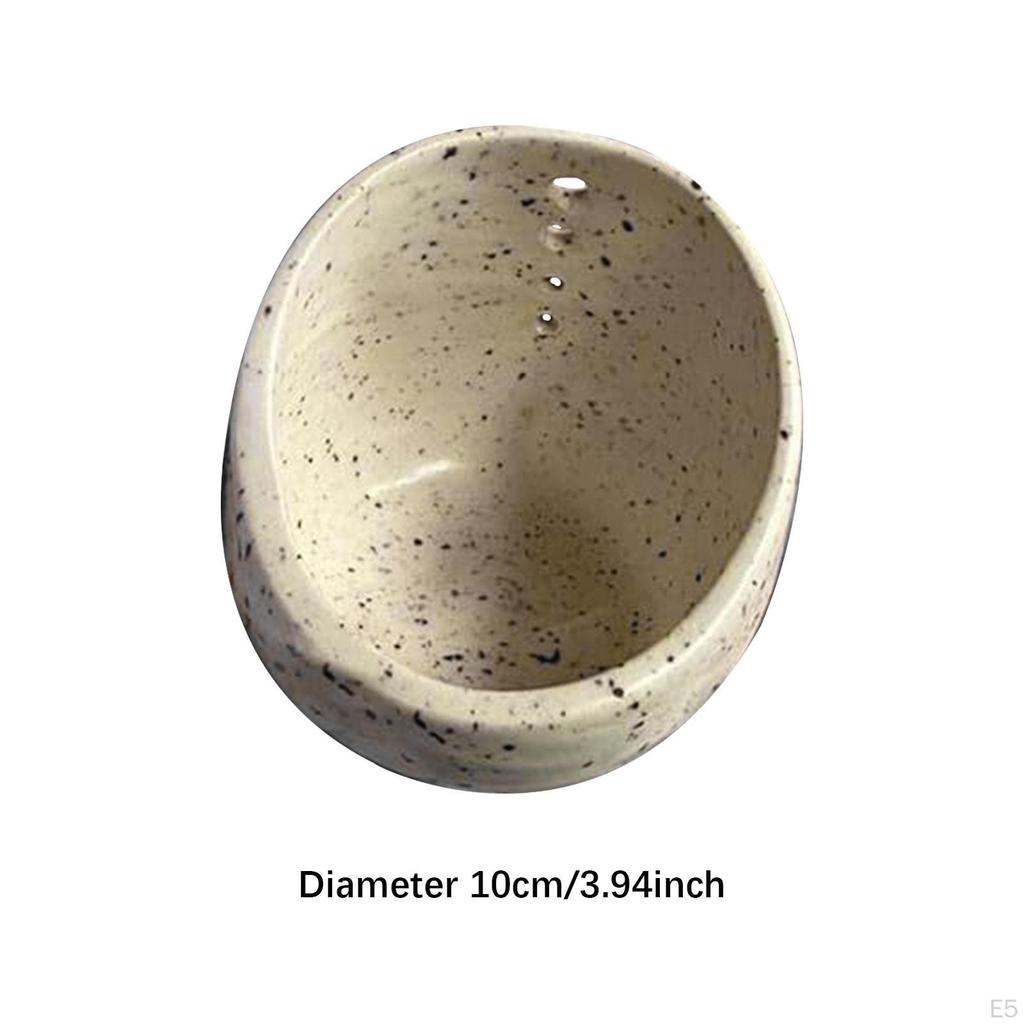 Töpferware Abstreifschüssel ,Küchenwerkzeug ,Verschiedene Runde Lochgrößen ,Gadgets Gemüseblattentferner für