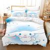 Cinnamoroll Bettbezug Queen Size Kinder Bettwäsche Set Set Bettwäsche Twin Sets Niedliches Gedrucktes Cartoon Bettdeckenbezug