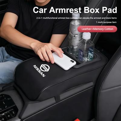 Box na loketní opěrku auta Podložka pro zvýšení výšky Držák na nápoje Úložný box Pro Sylphy N7 Qashqai J11 J10 Teana Note Navara Juke GTR Patrol