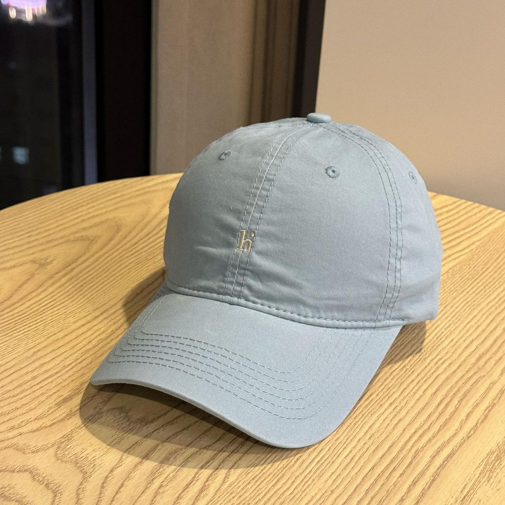 Fashion Hat High Quality Cotton Washed New Simple H Letter Embroidered Baseball Cap Men's and Women's Casual Versatile Soft Top Cap