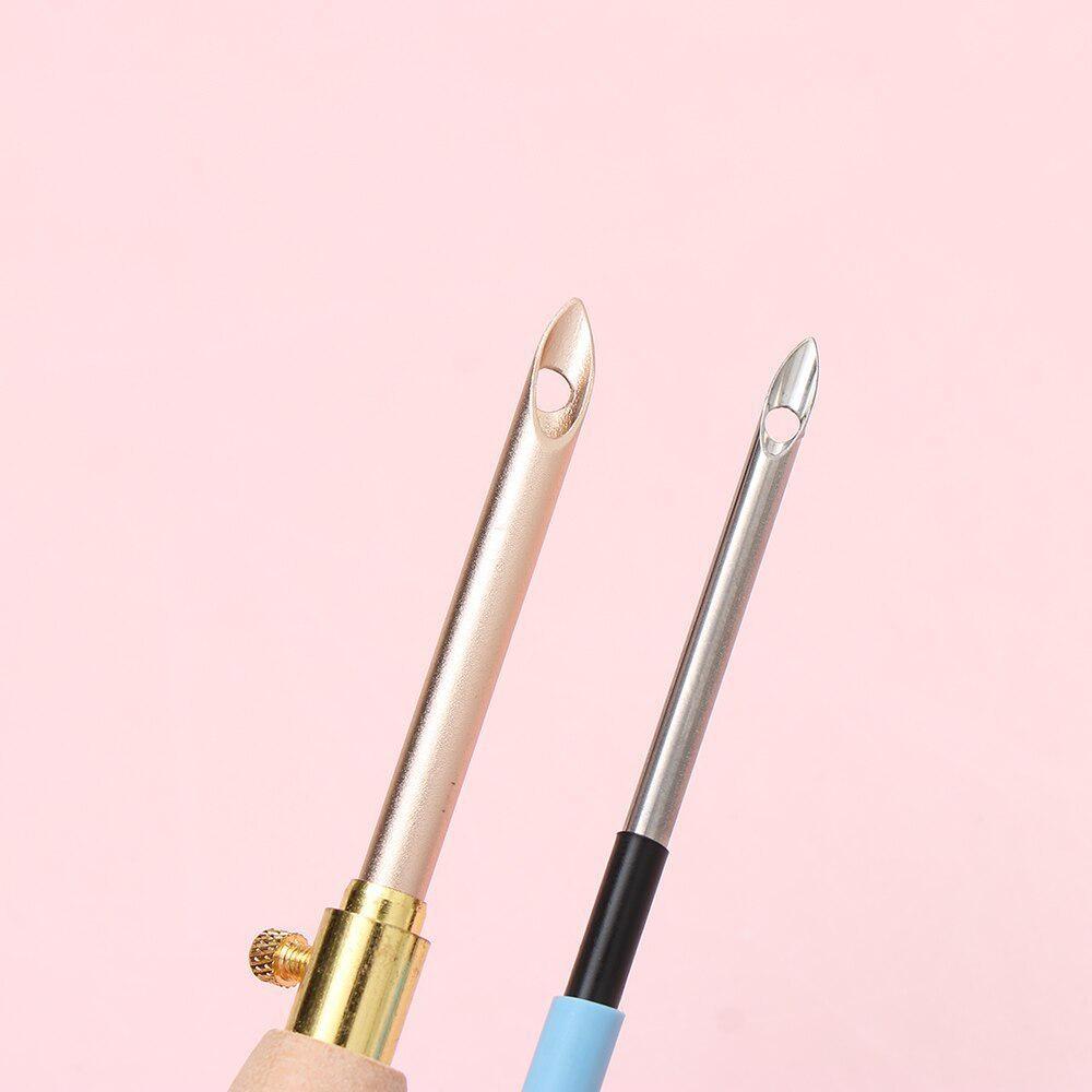 11Pcs/set Punch Needle Embroidery Kits Wooden Yarn Embroidery Pen Crochet Knitting DIY Craft Stitching Sewing Tools