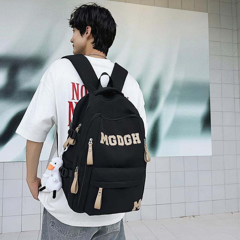 School bag, large capacity, multi-layer, junior high school boys and girls, backpack, burden reduction, spine protection, lightweight