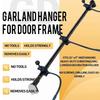 No Screws No Drilling Adjustable Garland Hanger For Door Frame, Christmas Holiday Decoration, Glue-Free, Damage Free Home Tool