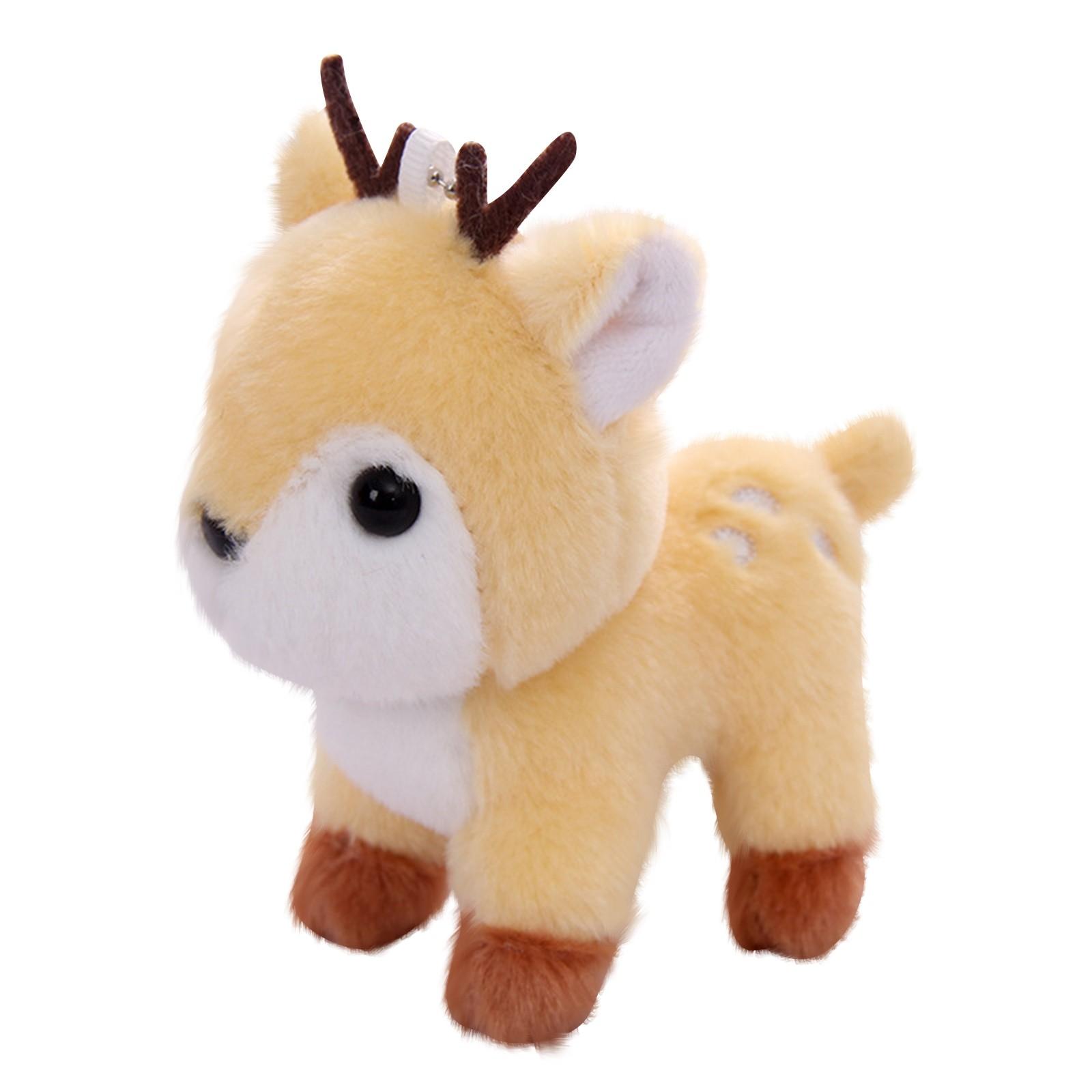 

Мультяшная плюшевая игрушка-жираф из лесных животных, кулон-рюкзак из ткани куклы-оленя One Size