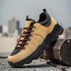 Herrläderstövlar Handgjorda Utomhussneakers Ankelstövlar för Män Vardagsskor Verktygsskor