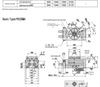 Adjustable Pneumatic Rotary Cylinder, Oscillating Gear Type 90°/180° HRQ50A MSQB10A70A.
