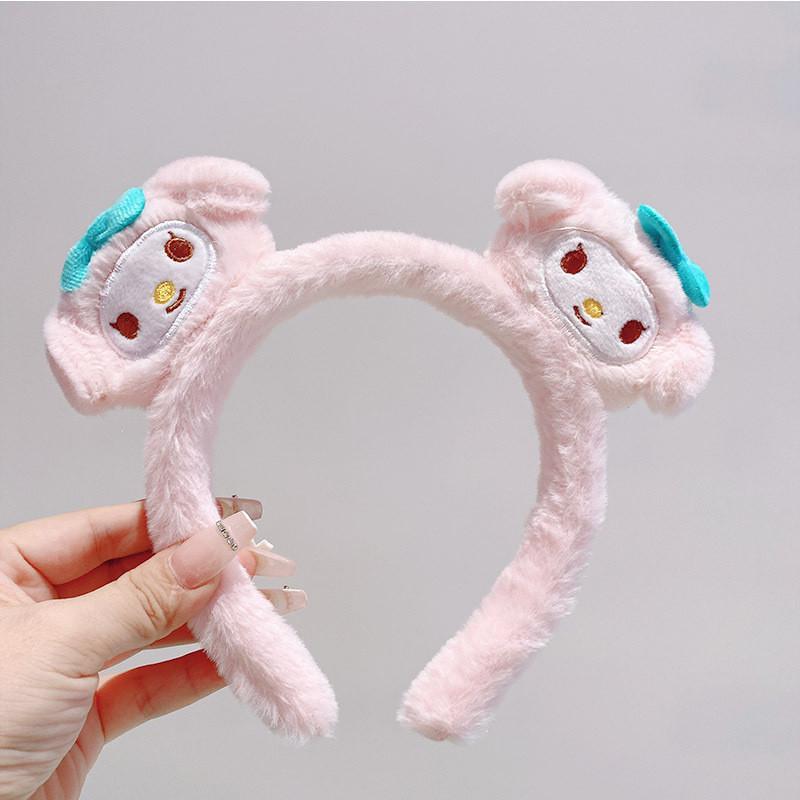 Korean Style Knit Hairband For Girls Cute Panda Handmade Hair Clip Cartoon Headwear