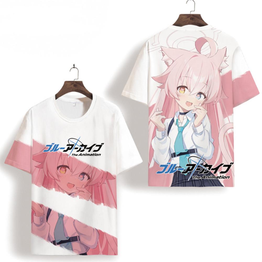 

Нова популярна рольова гра Blue Archive Unisex T-Shirt 3D Print Чоловіки Жінки Аніме Мультфільми TopFashion Harajuku Футболка з коротким рукавом S