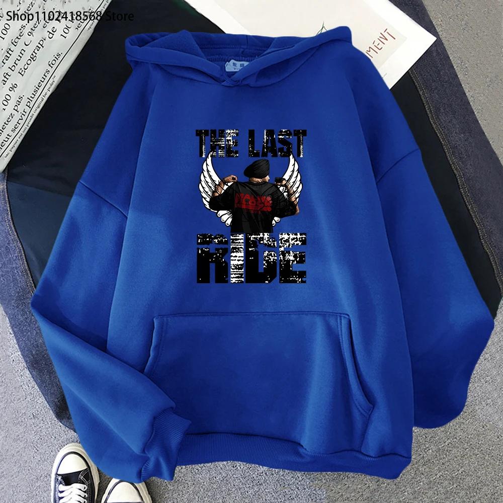 Sidhu Moose Hoodies Wala The Last Ride Buchstabenaufdruck Sweatshirt Herren/Damen Lässig Woter Kleidung Damen Tops