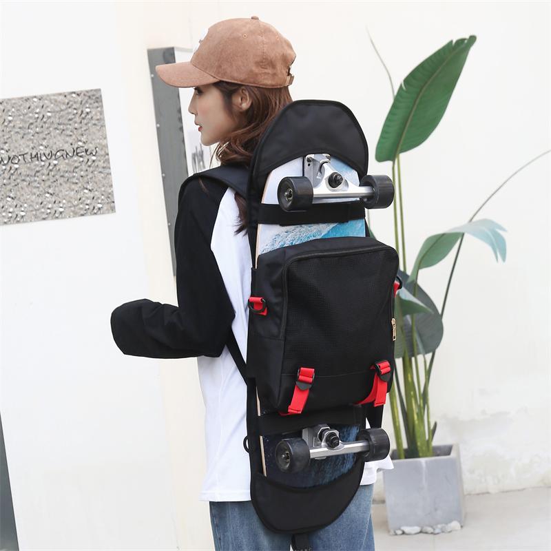 Borsa Multifunzionale per Skateboard Borsa Oxford per Longboard Zaino a Doppia Spalla per Surf da Terra Impermeabile Borsa per Skateboard Elettrico