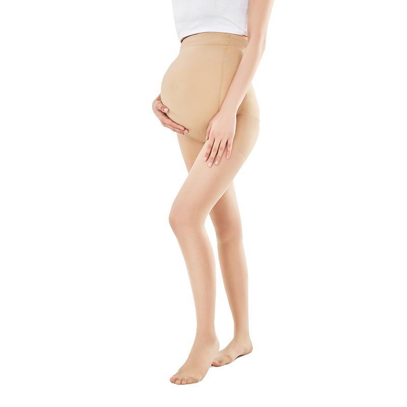 Maternity Stockings: Thin, Anti-Snag, Adjustable Belly Support, Flesh-Colored, Plus Size, Spring-Summer Pantyhose.