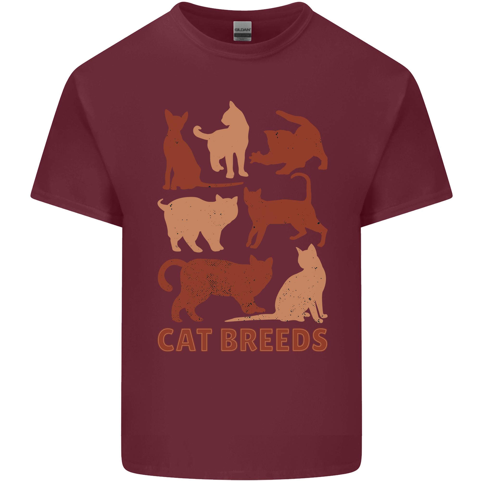 Cat Breeds Unisexs Light Cotton TShirt S