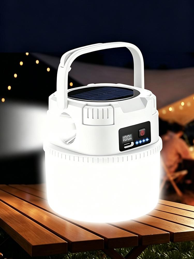 Camping Solar Outdoor Charging Ultra Long Endurance Emergency Light Camping Tent Stall Rechargeable Lighting