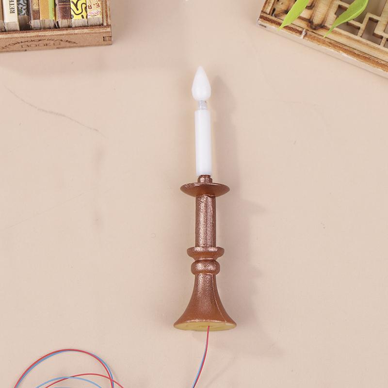 

Миниатюрный кукольный домик, свеча, настольная лампа, мини светодиодное освещение, украшение для дома, кукольная мебель, игрушка, может быть ярким as the picture