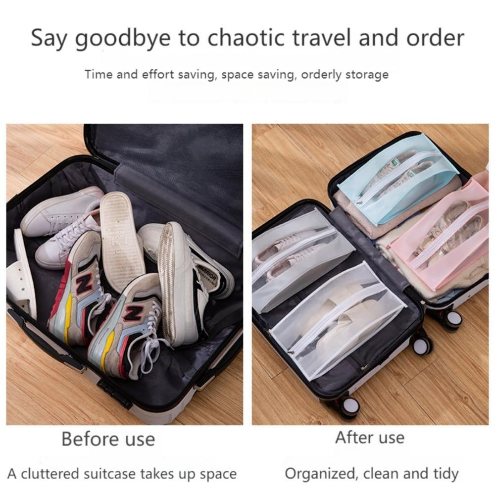 2 Shoe Storage Bags, Made of PEVA Material, Foldable, Luggage Packing, Wardrobe/travel Storage, Suitable for Multiple Scenarios