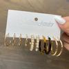 IF ME Korean Butterfly Pearl Stud Earrings Fashion Leopard Hoop Earring Women Jewelry Accessories