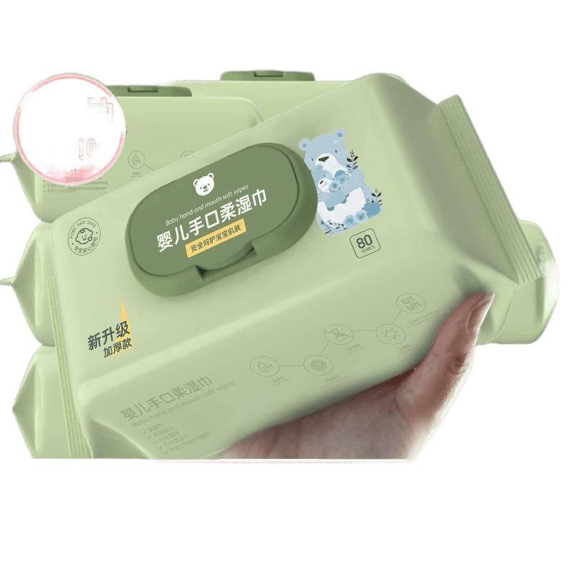 Baby Wet Wipes - Hand, Mouth & Bottom Care, Large Pack with Lid, Ideal for Hotels