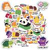 35pcs Fun Motivation Stickers Playful Animal Stationery Stickers Animal Stickers For DIY Phone Guitar Laptop Notebook Suitcase