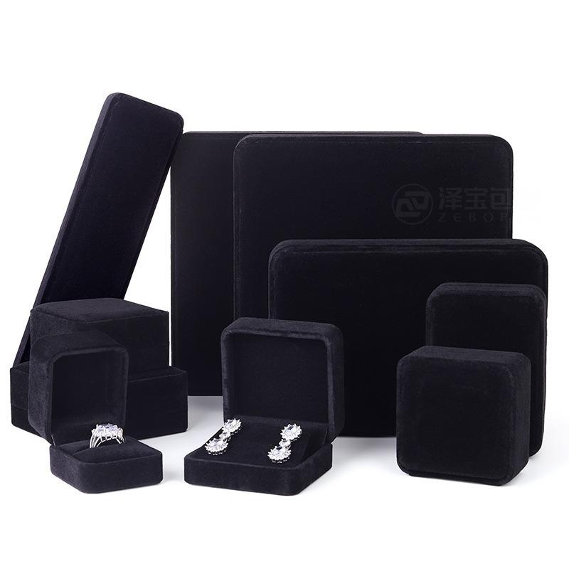 High-end rounded velvet jewelry box, jewelry ring box, pearl necklace and earrings box, bracelet jewelry packaging box