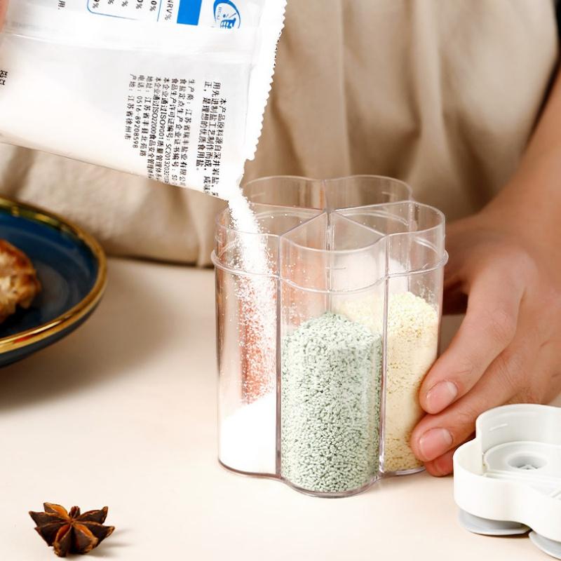Seasoning Jar Plastic Container Seasoning Bottle Spice Organizer Outdoor Camping Seasoning Container Kitchen Gadget Sets