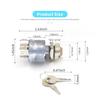 Golf Cart Ignition Switch And Starter Switch Key Fits EZGO (1981-Up) TXT Gas/Electric With Lights OEM# 33639G01 33639-G01
