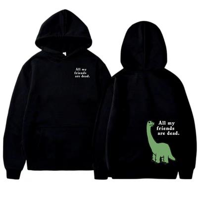 Fun Dinosaur Print Hoodie Men's and Women's Sports Hoodie Men's Hip  Hop Style Sports Shirt Fashion Street Wear